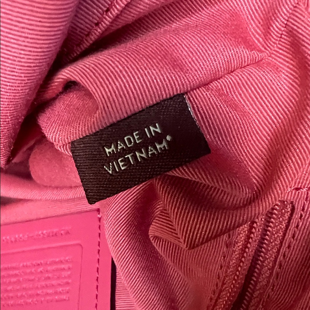 Coach Tan and Pink Signature Crossbody Bag - Picture 13 of 16